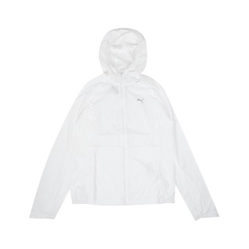 外套 Woven Running 女款 白 輕量 連帽外套 路跑 風衣 夾克  52798002