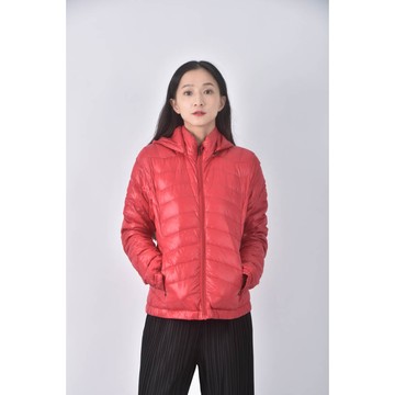 (M) giordano羽絨羽絨紅色外套二手衣