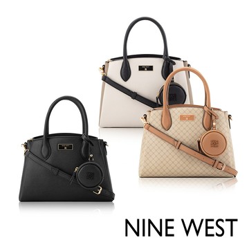 【NINE WEST】MARY 經典 梯形 手提包 側背包 斜背包 兩用包 - 3色任選 (148206) 精美箱裝