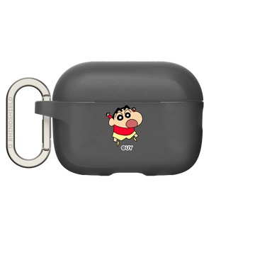 AirPods Pro 2 AirPods Case 黑 - 蠟筆小新 Crayon Shinchan - 小新出去玩！