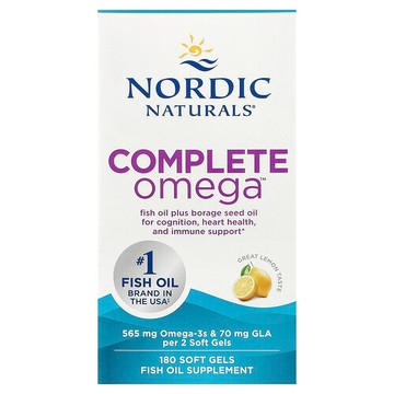 Nordic Naturals, Complete Omega™，檸檬味，180 粒軟膠囊
