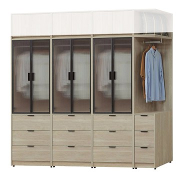 【MUNA 家居】芃芮德8.8X6.7尺衣櫥組