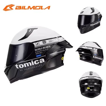 【TOMICA迷必收】Bilmola RAPID RSLT TOMICA多美 55周年紀念款 復古黑白 全罩式安全帽