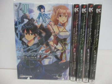 【書寶二手書T1／漫畫書_V61】????????????-????????????_1-5集合售_刀劍神域_日文