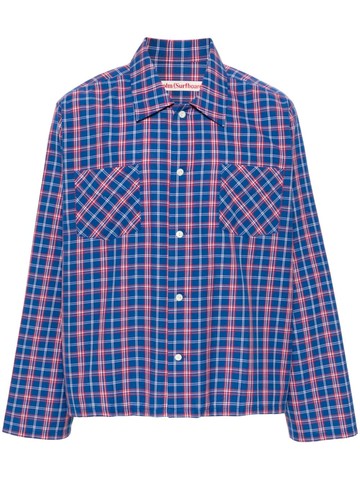 Stockholm Surfboard Club - Club check-pattern shirt - unisex - Cotton/Polyester - XL - Blue