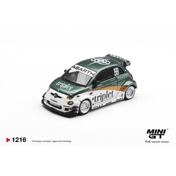 MINIGT 1216 1/64 阿巴斯 Abarth 595 LB WORKS TY Edition 合金模型車 小車
