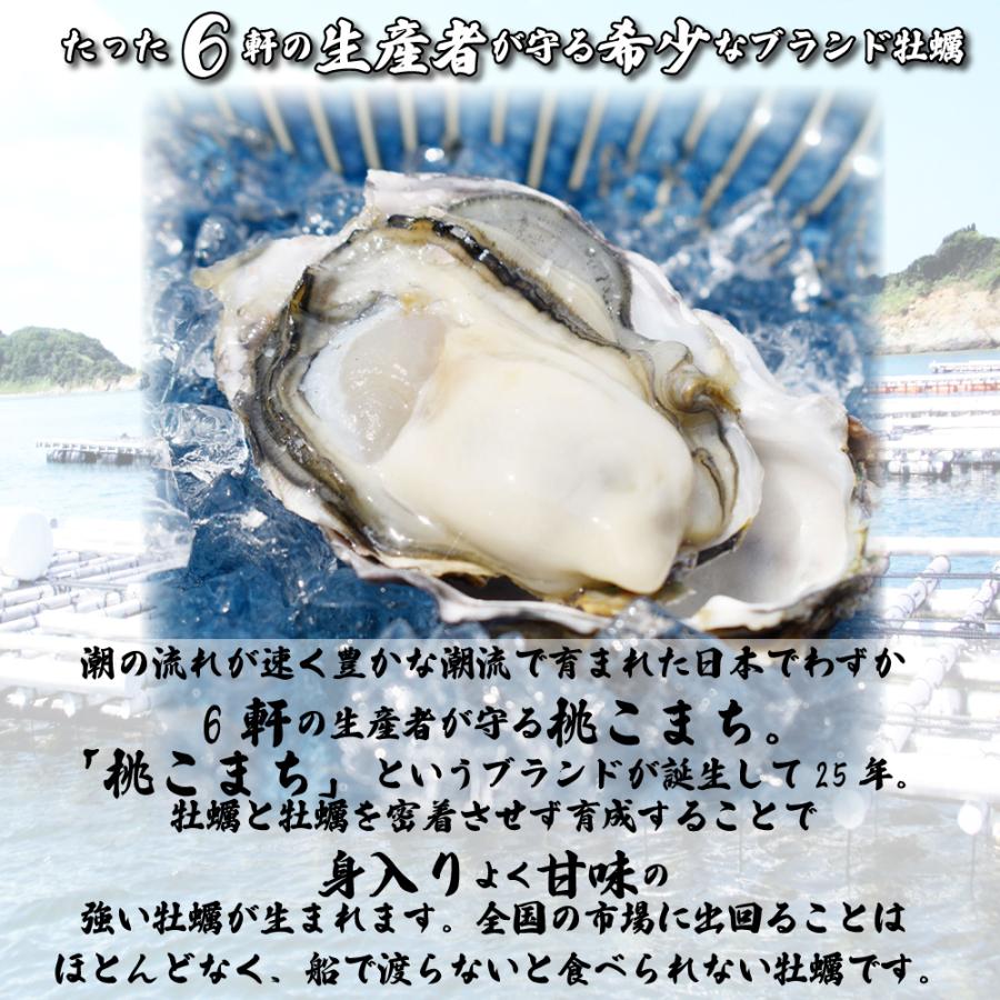 送料無料 冷凍 殻付き牡蠣 ブランド牡蠣 桃こまち カンカン焼き 2Lサイズ25個 入り (カキナイフ 片手用軍手 半缶 付き  三重県 鳥羽 桃取産