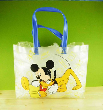 【震撼精品百貨】Micky Mouse 米奇/米妮  透明袋-藍布魯托 震撼日式精品百貨