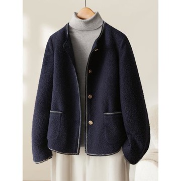 【高端輕奢】高級感時尚小香風銜棉短外套女2025冬季新款加厚棉衣