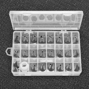 【知久道具屋】裱花嘴附外盒 奶油花嘴 泡芙花嘴 蛋糕擠花 烘焙用具 擠花嘴 圓花嘴 裱花工具 西式 烘焙用具