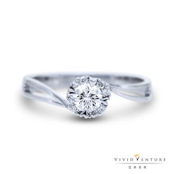 亞帝芬奇 天然鑽石 GIA 30分 DIF 3VG 八心八箭 無螢光 鑽石 戒指 深情 PT950鉑金台