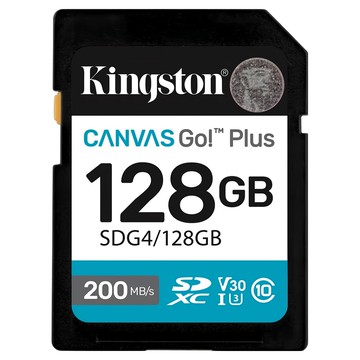 Kingston 金士頓 Canvas Go Plus SDXC記憶卡 SDG4/128GB  128GB  1個