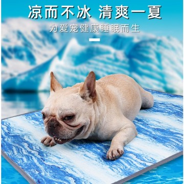 【培菓幸福寵物專營店】多樂米冰絲 寵物涼蓆夏季可水洗機洗狗狗 冰涼透氣寵物睡墊 L號