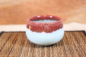 【送禮好物】汝窯 牛血紅杯口 圓滿杯 名家葉敏祥手作