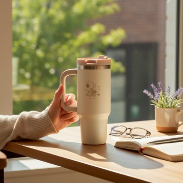 【Norns】Peanuts史努比雙飲手把保溫杯-Norns Original Design Snoopy保冰保溫環保飲料杯 冰壩杯