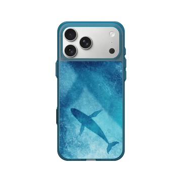 iPhone 17 Pro Max Clear (相機按鈕) 夜幕藍 - 花生騷 WasangShow - 深海鯨魚