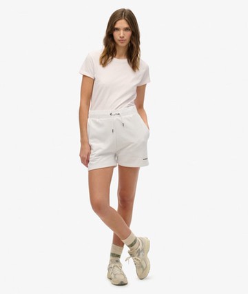 Superdry Women's Plain Shorts White Size: 4