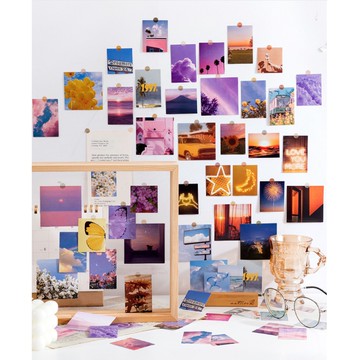 🍋檸檬青🍋 台灣現貨超美INS風景路過人間系列貼紙8款40枚入手帳裝飾素材貼紙包