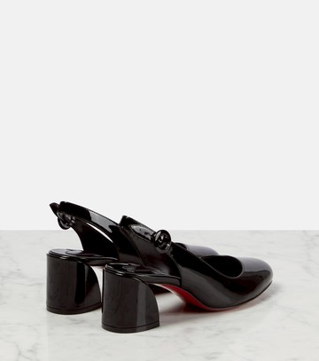 Christian Louboutin Patent leather slingback pumps