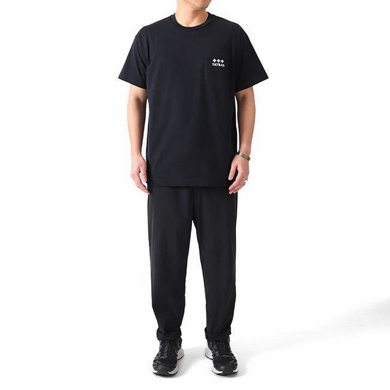 TATRAS タトラス バックロゴ 胸ポケット Tシャツ MTAT21S8122-M