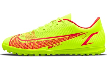 NIKE UNISEX VAPOR 14 CLUB TF TURF SOCCER SHOES YELLOW