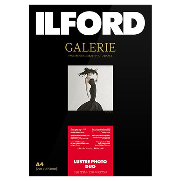 イルフォード インクジェット用紙 ラスターフォトデュオ 厚手 半光沢 A4 25枚 ILFORD GALERIE Lustre Photo Duo ギャラリー デュオペーパー 433271 返品種別A