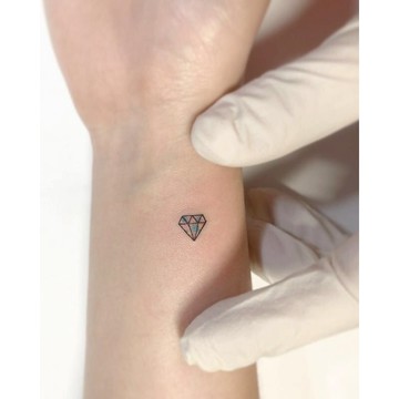 「彩繪鑽石」紋身貼紙 微刺青 輕紋身 紋身貼 可愛 音樂 小清新 應援 抖音同款 抖音同款 超美 性感 網紅 小紅書同款