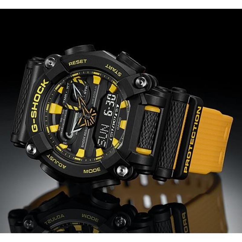 CASIO G-SHOCK カシオ Gショック アナデジモデル メンズ腕時計 ブラック/イエロー 海外モデル GA-900A-1A9 |  LINEショッピング