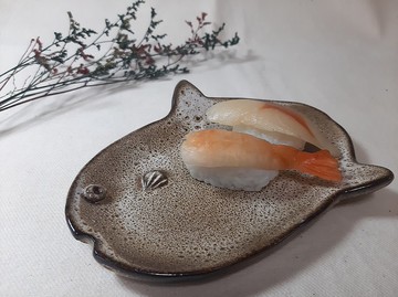 金質獎曼波魚陶盤