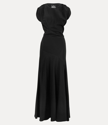 Vivienne Westwood Justina Dress Recycled Polyester Black 44 Women