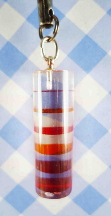 【震撼精品百貨】手機吊飾/鎖圈-長圓系列-手機吊飾-紅橘 震撼日式精品百貨