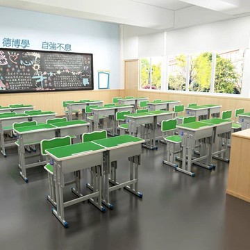 批發學生課桌椅雙人培訓桌托管輔導班廠家直銷加固加厚小學初中[DD120109]