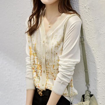 【LANNI 藍尼】★高級感設計氣質開襟上衣(女裝/長袖/T恤/休閒)