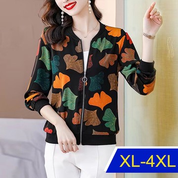 [韓國K.W.]波濤花香換季防曬輕薄透氣外套(防曬外套 涼感外套 短外套 )