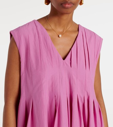 'S Max Mara Piega ramie and cotton pleated maxi dress