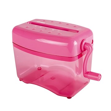 ABEL 力大牌 直條型手動式碎紙機  04801  蜜桃粉