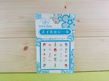 【震撼精品百貨】Little Twin Stars KiKi&LaLa 雙子星小天使 貼紙-藍 震撼日式精品百貨