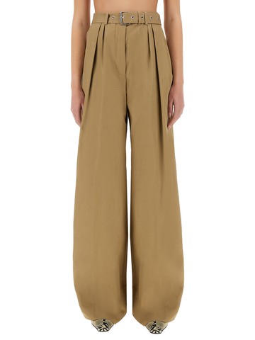 dries van noten wide-leg pants with belt