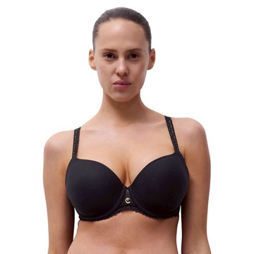 【Chantelle】Romance_3D記憶纖維T-Shirt Bra_B-D(19XN0_011黑色)