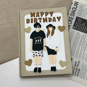 客製手工書 情人節禮物 生日禮物 卡片 手工卡片 回憶錄 相簿