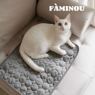 FÀMINOU．Chlad寵物涼感墊 冰絲降溫款 寵物窩 寵物睡墊 寵物床 貓窩狗窩 貓床 寵物居家