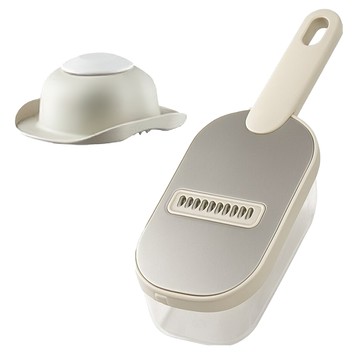 帶籃切絲器6刀 附護手器  1套  不鏽鋼灰