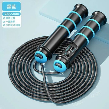 YOG-加粗鋼絲跳繩負重鐵塊燃脂健身減肥運動學生鋼絲長繩成人中考專用