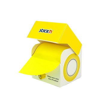 【史代新文具】N次貼 61343 螢光黃 可再貼紙捲便條/便條紙/便利貼