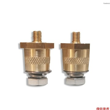Winn M6螺紋公黃銅電池端子充電柱電池維修改裝配件外3/8英寸內8mm