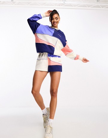 Nicce breton shorts in blue