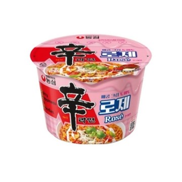 【韓國🇰🇷農心】辛拉麵 Rosé 義式奶油玫瑰辣醬風味大碗麵(108g) | NONGSHIM 奶油辣味 韓國泡麵