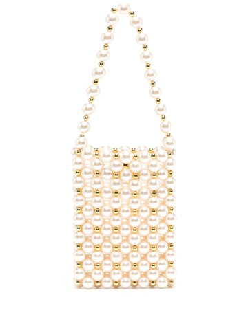 Vanina - Sicilia faux-pearl tote bag - women - Acrylic - One Size - White