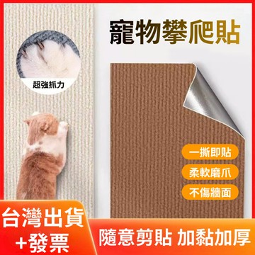 【台灣現貨+發票】 寵物攀爬墊 貓爬墊子 貓抓板 貓爬貼 逗貓神器 耐磨 耐抓 不掉屑 貓爬架 貼墻貓抓板 貓咪攀爬