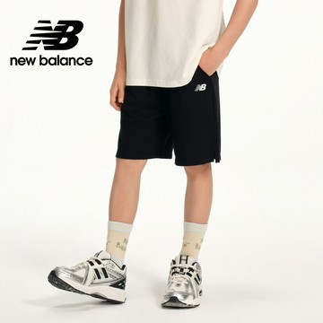 【New Balance】 NB 童裝休閒短褲_中性_黑色_7VF2E19WBK